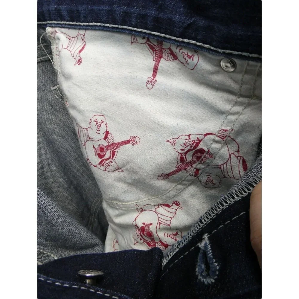 Vintage True Religion Jeans Mens 38 Geno‎ Button Fly Waist 41